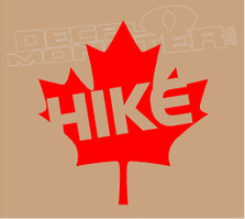 Hike Canada Decal Sticker