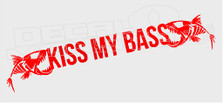 Kiss My Bass Fishing Decal Sticker