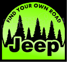 Jeep Find your own Road Decal Sticker