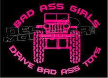 Bad Ass Girls Drive Bad Ass Toys Decal Sticker