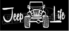Jeep Life Writing Decal Sticker