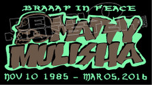Braap In Peace Metal Mulisha Rider Memorial Decal Sticker
