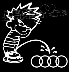 Calvin Pees on Audi Decal Sticker