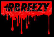 RBreezy Box Style Paint Drip Decal Sticker 