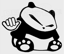 Shaka JDM Panda Decal Sticker