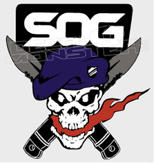 SOG Pirate and Switchblade SOG Decal Sticker