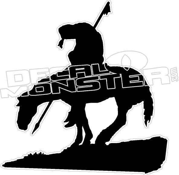 End Of The Trail 1 Native Decal Decalmonster Com End Of The Trail 1 Native Decal Decalmonster Com
