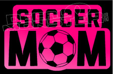 Soccer Mom Writing  Decal Sticker
