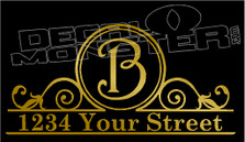 1234 Your Street Custom Text In Comments Decal Sticker