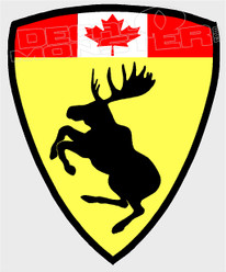 Canadian Ferrari Jeep Logo Funny Decal Sticker