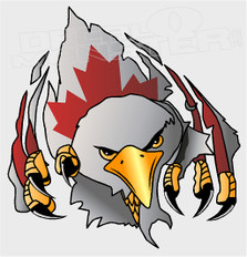 Canadian Eagle Claw Decal Sticker