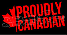 Proudly Canadian 1 Decal Sticker