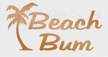 Beach Bum Palm Tree Decal Sticker
