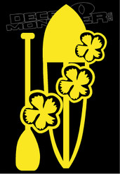 Stand up Paddleboard With Flowers Decal Sticker