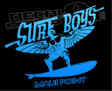 Maui Point Surf Boys Winged Surfer Decal Sticker