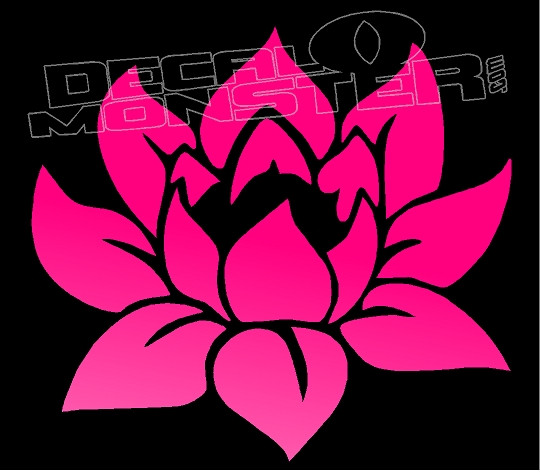 Blooming Lotus Flower Decal Sticker - DecalMonster.com