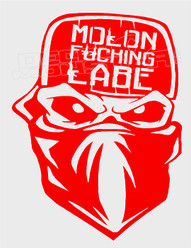 Molon Fucking Labe Gun Style Decal Sticker