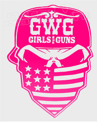 Bad Ass GWG Girls With Guns Decal Sticker