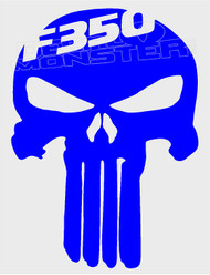 Ford F-350 Punisher Decal Sticker