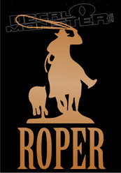 Steer Roper Rodeo Silhouette Decal Sticker