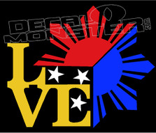 Love Philippines 1 Decal Sticker