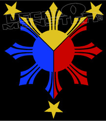 Philippines Stars 11 Decal Sticker