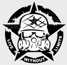 Live without limits Skull Decal Sticker