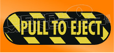 Pull to Eject Jeep Decal Sticker
