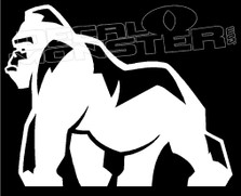 Strong Gorilla Silhouette 1 Animal Decal Sticker