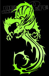 Mystical Dragon Silhouette 11 Decal Sticker