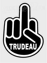 Fuck Trudeau Middle Finger1 Canada Decal Sticker