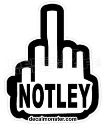 Fuck Notley Middle Finger Alberta Decal Sticker