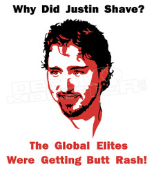 Justin Trudeau Giving Butt Rash Canada Decal Sticker