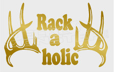 Rack A Holic Deer Hunting 2 Decal Sticker DM