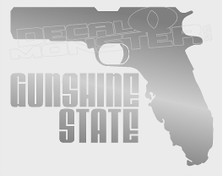 California Gunshine State Gun Decal Sticker DM