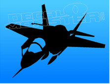 F-18 Fighter Jet Silhouette Decal Sticker DM