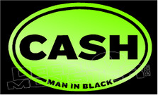 Johnny Cash Man In Black Decal Sticker DM