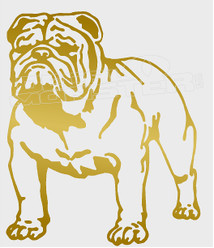 Bulldog Silhouette 3 Decal Sticker DM