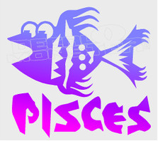 Astrological Zodiac Pisces Decal Sticker DM
