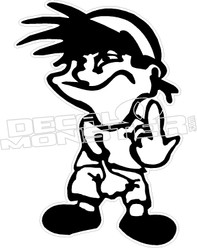 VINYL DECAL STICKER FOR CAR FROM OUR ATTIRUDE RANGE 2 X OPPOSING BAD BOY FINGER