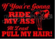 If your gonna ride my ass...6 decal sticker dm