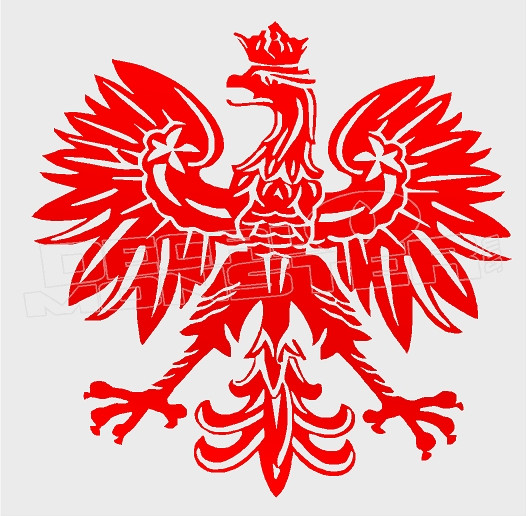Polish Eagle Silhouette 11 Decal Sticker DM