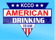 KCCO American Drinking Team Decal Sticker DM