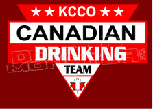 KCCO Canadian Drinking Team Decal Sticker DM