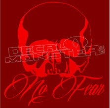 No Fear Skull Silhouette 7 Decal Sticker
