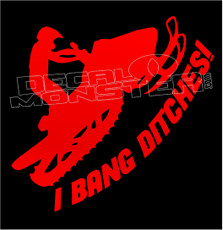 Snowmobile Bang Ditches 2 Sled Decal Sticker DM
