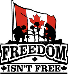 Canada Freedom Isnt Free Military Decal Sticker
