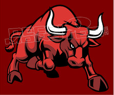 Angry Red Bull 3 Decal Sticker