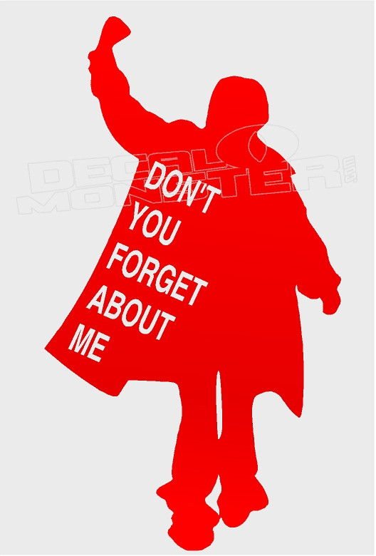 Make-up-Tasche „Don't You Forget About Me“ – 80er Film-Design, Waschbar, Praktisch
