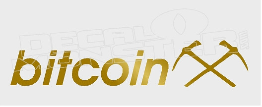Bitcoin Round Logo Decal Sticker